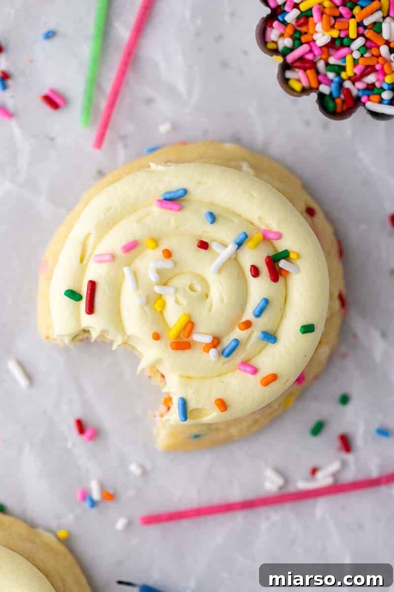 Unlock Crumbl's Secrets: 40+ Copycat Cookie Recipes for 2025 8 Overhead shot of Crumbl birthday cake cookies