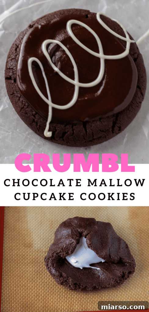 MArshmallow brownie cookie