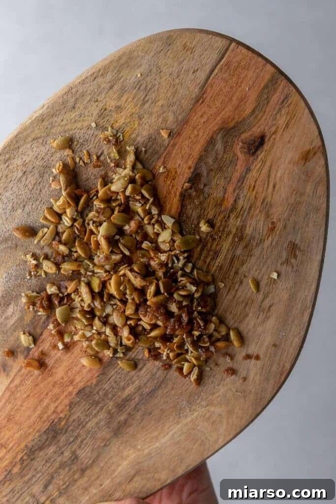 Caramelized pumpkin seeds