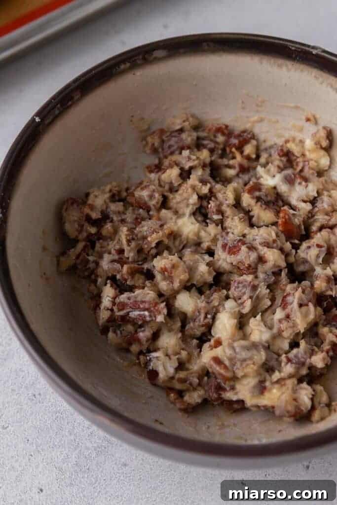 Pecan Pie Twice-Baked Sweet Potato Delight 11 Fully mixed pecan streusel topping ready for baking