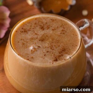 Honey oat milk latte Starbucks copycat coffee drink served in a glass mug