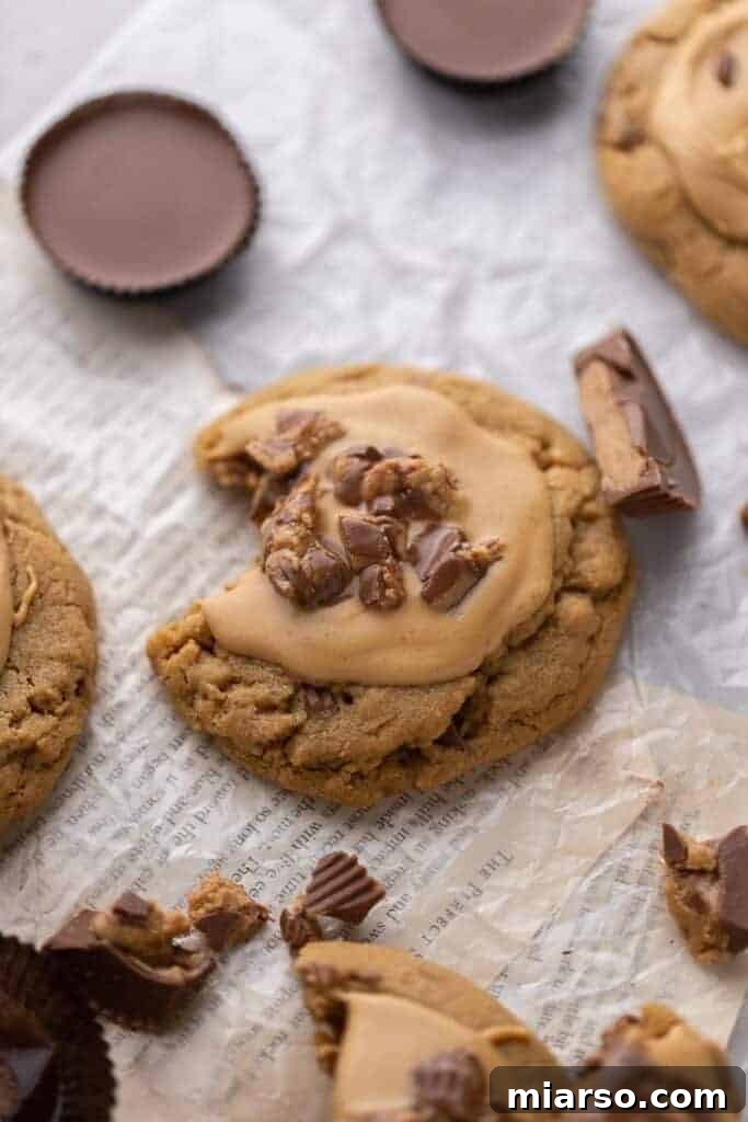 Crumbl's Ultimate Reese's Peanut Butter Cookie 2 Crumbl Peanut Butter Reese’s cookies