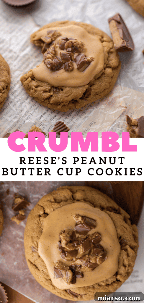 Crumbl's Ultimate Reese's Peanut Butter Cookie 12 Thick Reese's cookies