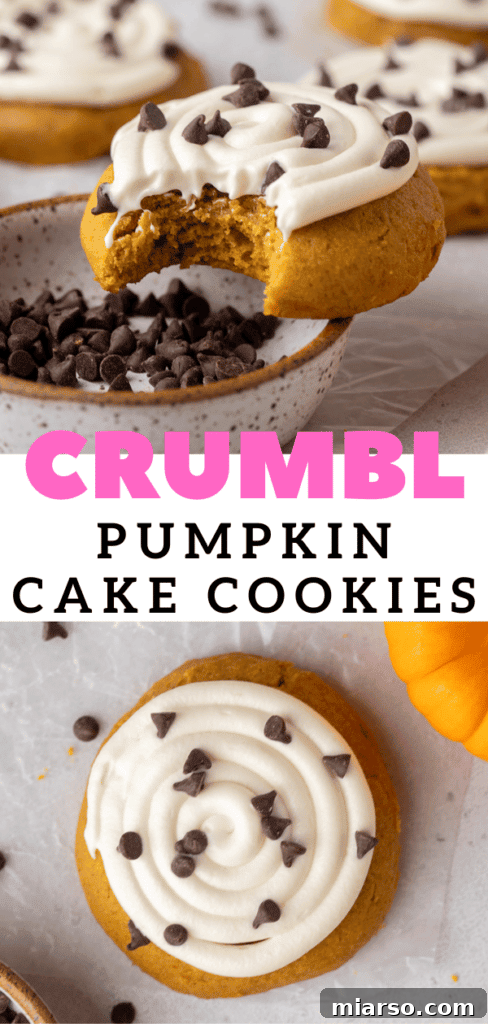 Crumbl pumpkin cake cookies for pinterest