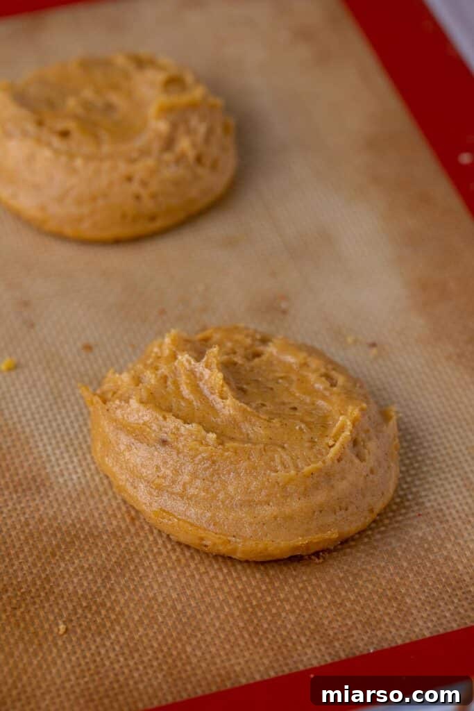 pumpkin cookie batter