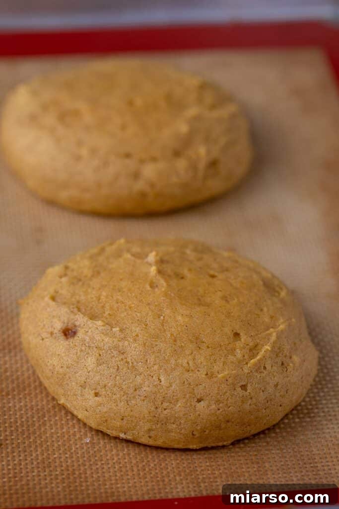 pumpkin cookie batter