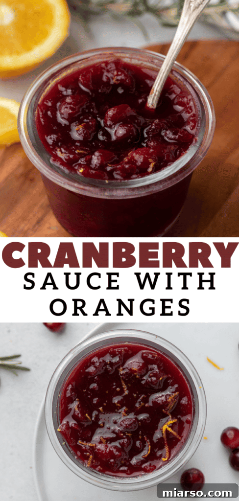 A side dish of Thanksgiving sauce featuring cranberries and oranges, ready to be served.