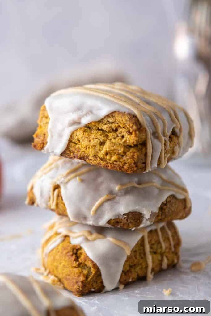 Starbucks Pumpkin scones, a delicious copycat recipe for fall.