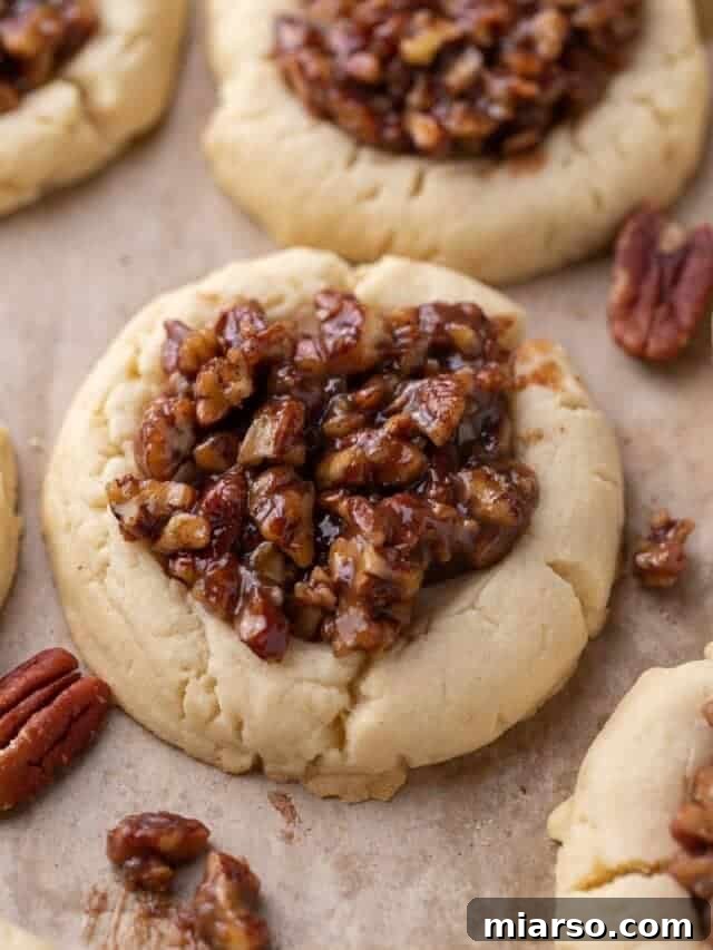 Crumbl pecan pie cookies, a delightful copycat recipe for Thanksgiving.