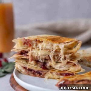 Thanksgiving turkey quesadillas