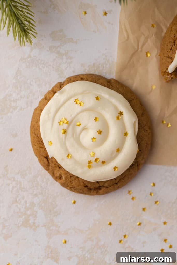 Mini Crumbl gingerbread cookies