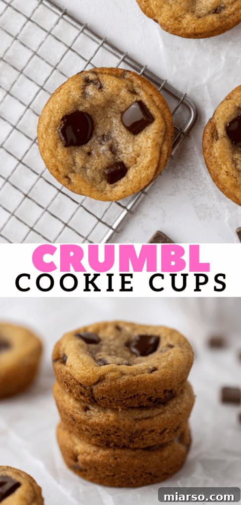 Crumbl cookie cups inspiration image