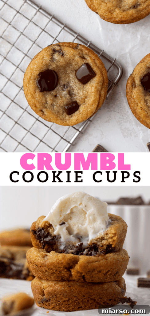 Decadent chocolate chunk cookies for dessert