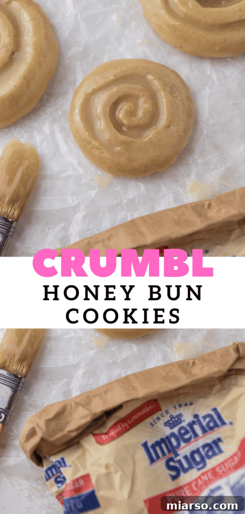 Crumbl honey bun cookies
