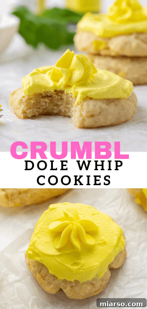 Crumbl's Pineapple Dole Whip Paradise Cookies 17 Crumbl Dole Whip Cookies