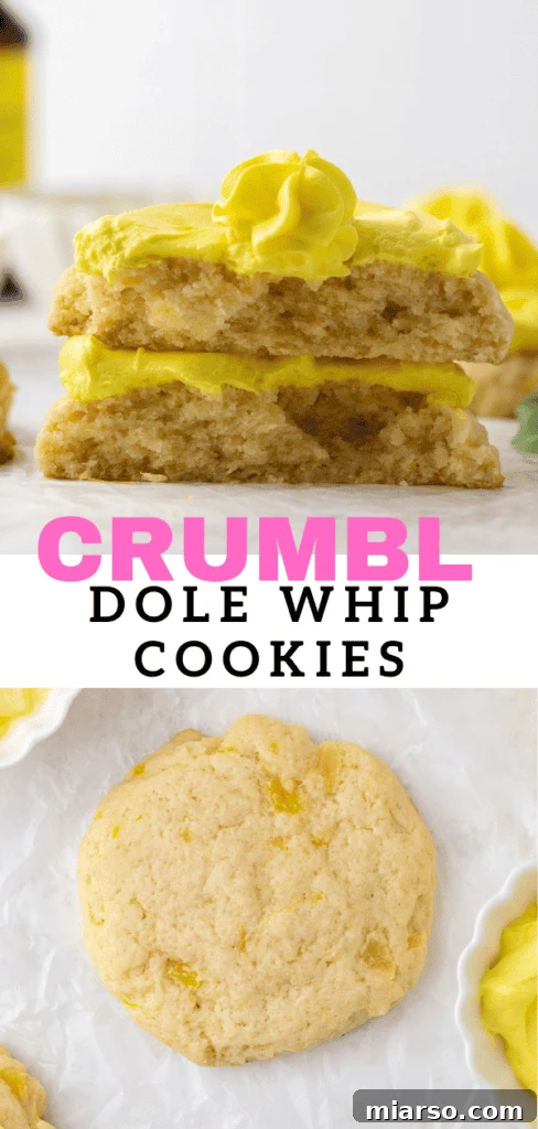 Crumbl's Pineapple Dole Whip Paradise Cookies 18 Crumbl Dole Whip Cookies