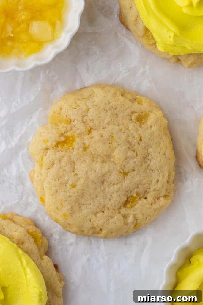 Crumbl's Pineapple Dole Whip Paradise Cookies 8 Pineapple cookie