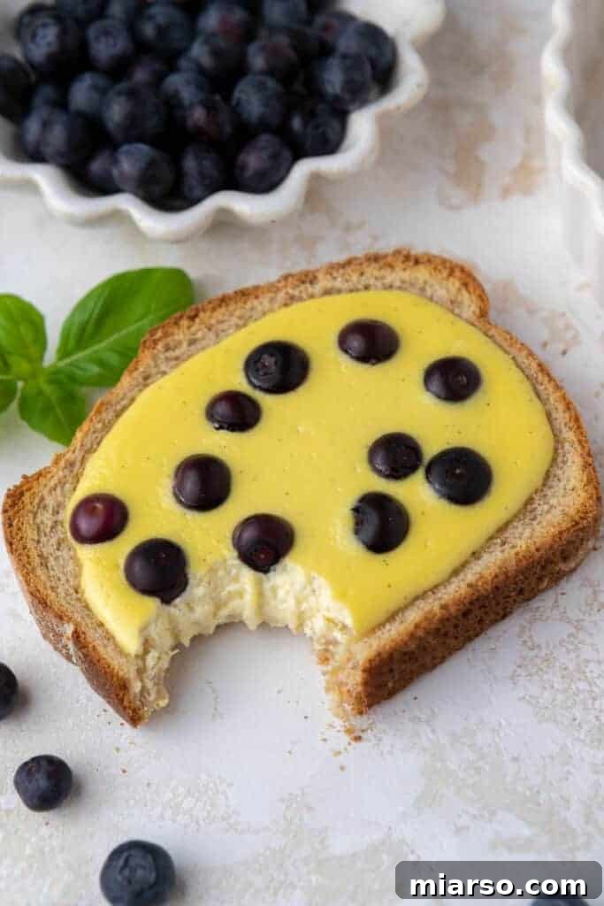 Oven baked custard toast with berries