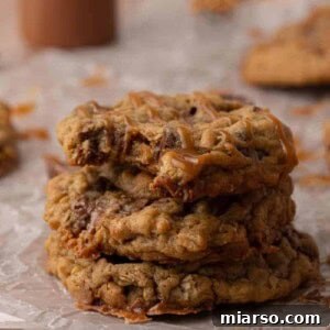 Crumbl Oatmeal Rolo Cookies