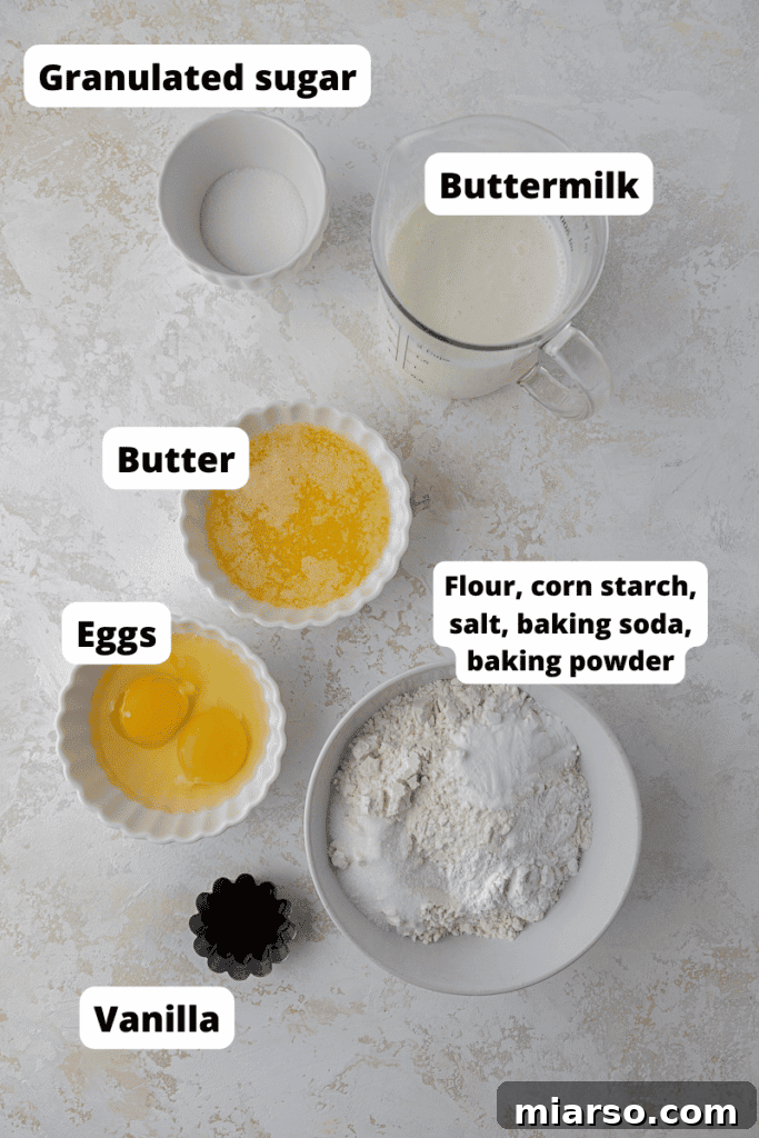 Simply Perfect Buttermilk Waffles 3 Fresh Ingredients for Buttermilk Waffles