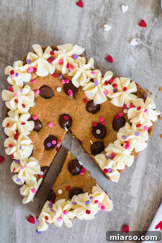 6 inch heart cookie cake