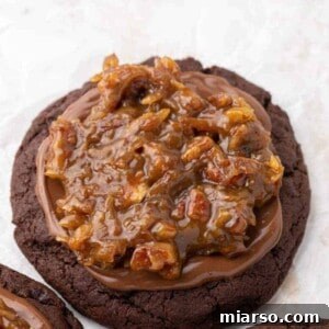 Crumbl German Chocolate Cake Cookies