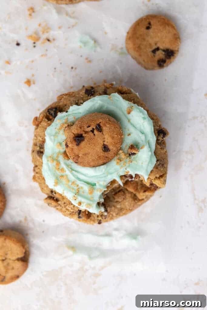 Crumbl Blue Monster Cookies with Chips Ahoy