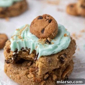 Crumbl Blue Monster Cookies with Chips Ahoy