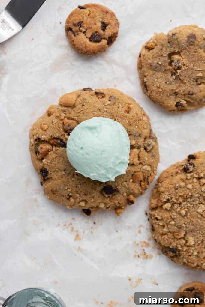 Blue monster cookies with frosting on top
