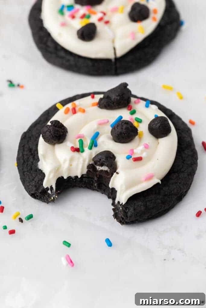 Crumb Oreo birthday cake cookies