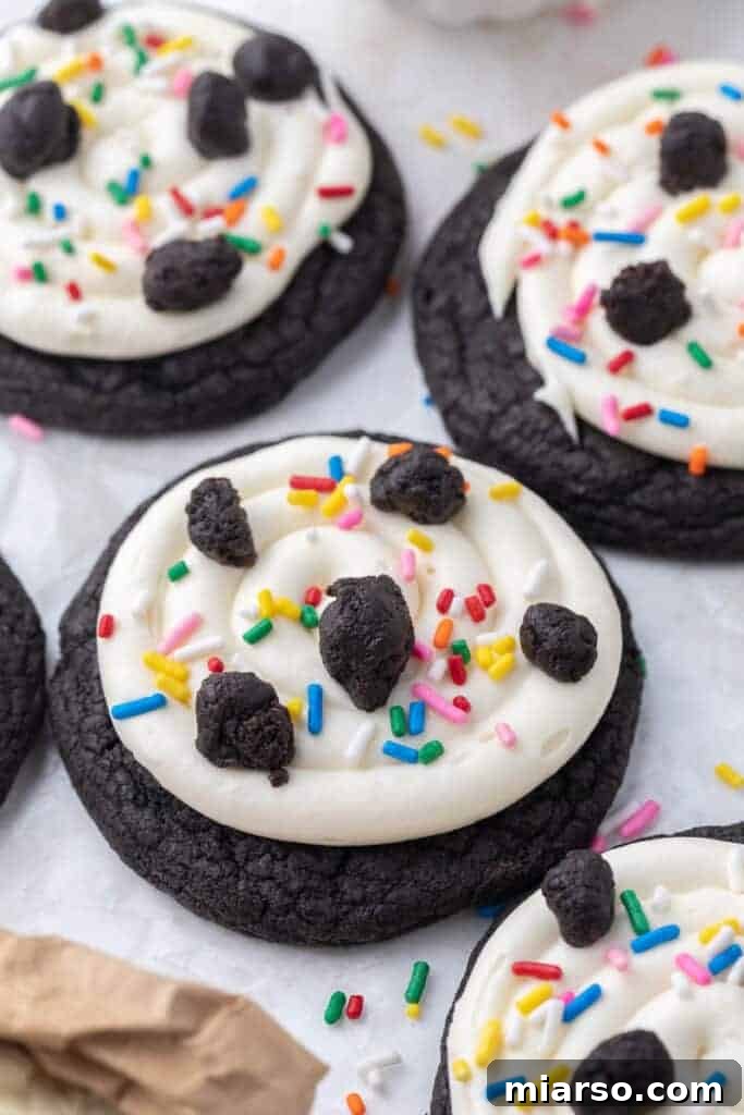 Crumb Oreo birthday cake cookies