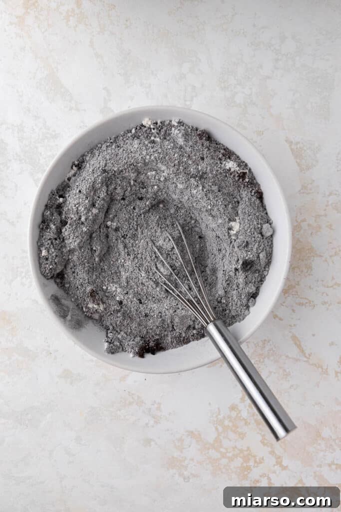 Dry ingredients in a bowl