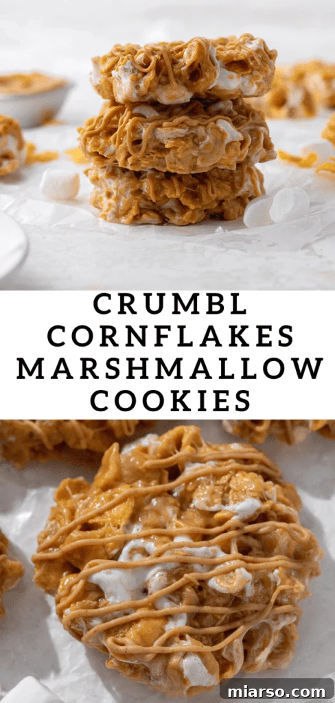 Crumbl cornflakes marshmallow cookies