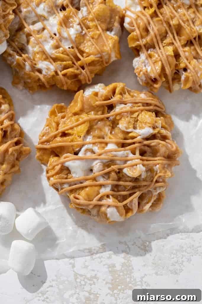 No bake cornflakes cookies