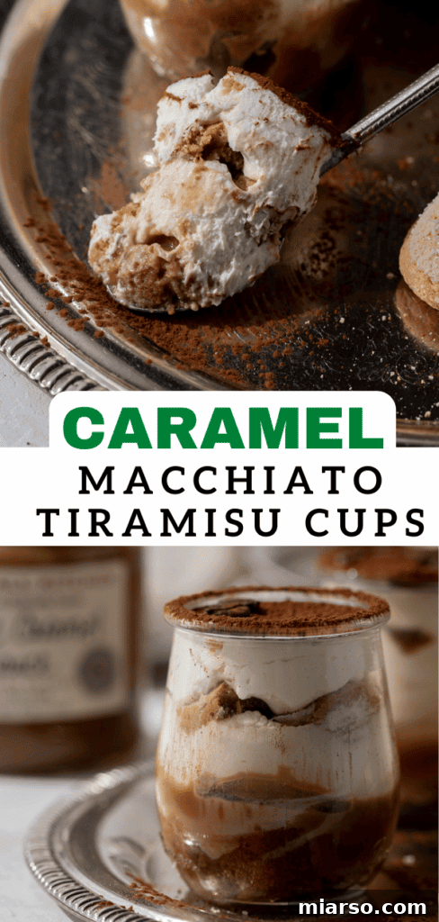 Delicious Caramel Macchiato Tiramisu Cups to make at home