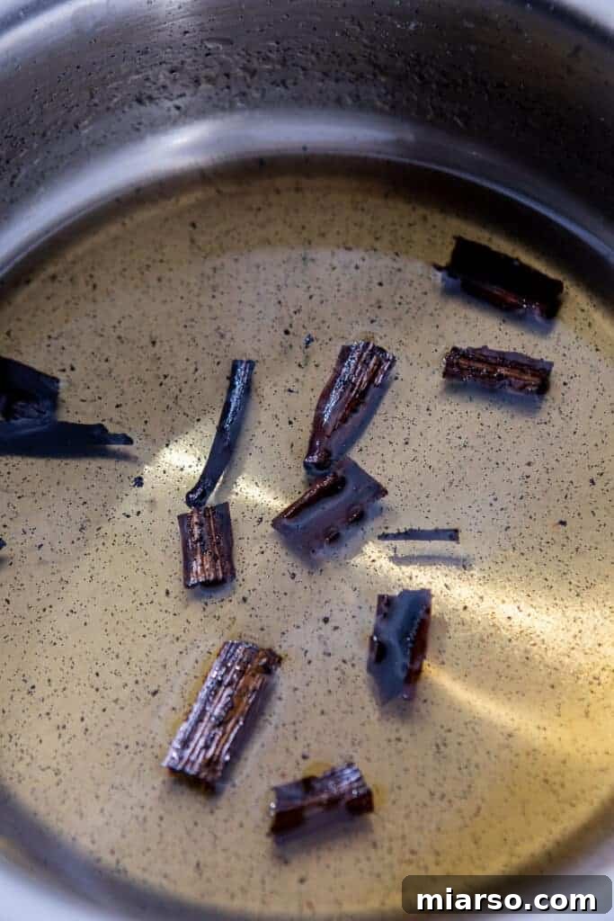 Vanilla bean simple syrup