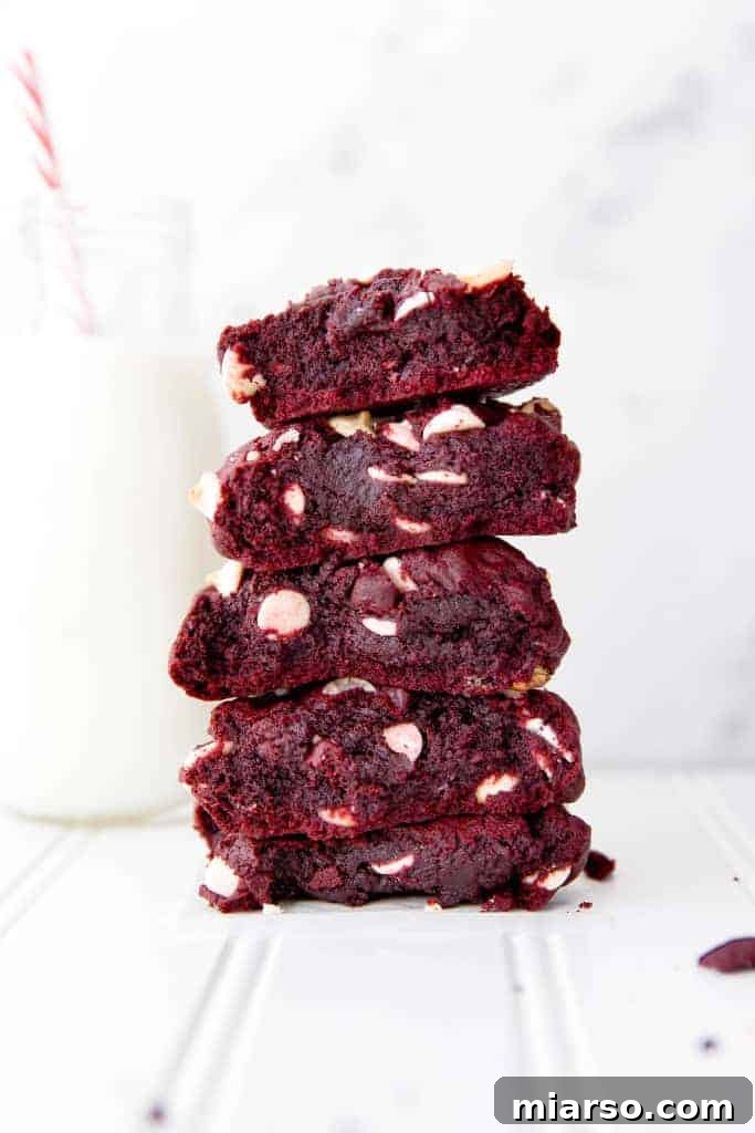 Decadent Red Velvet Brookies, perfect for Valentine's Day