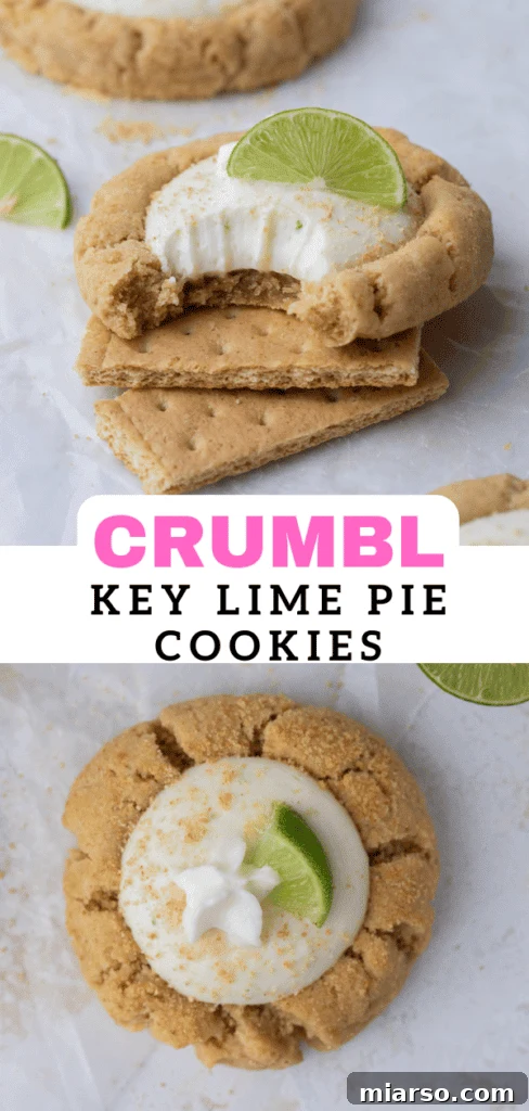 Tangy Chilled Key Lime Cookie Bliss 15 Crumbl key lime pie cookies