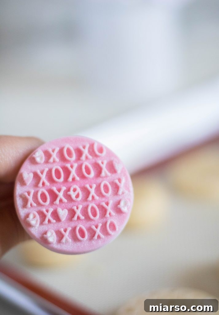 floured cookie stamp