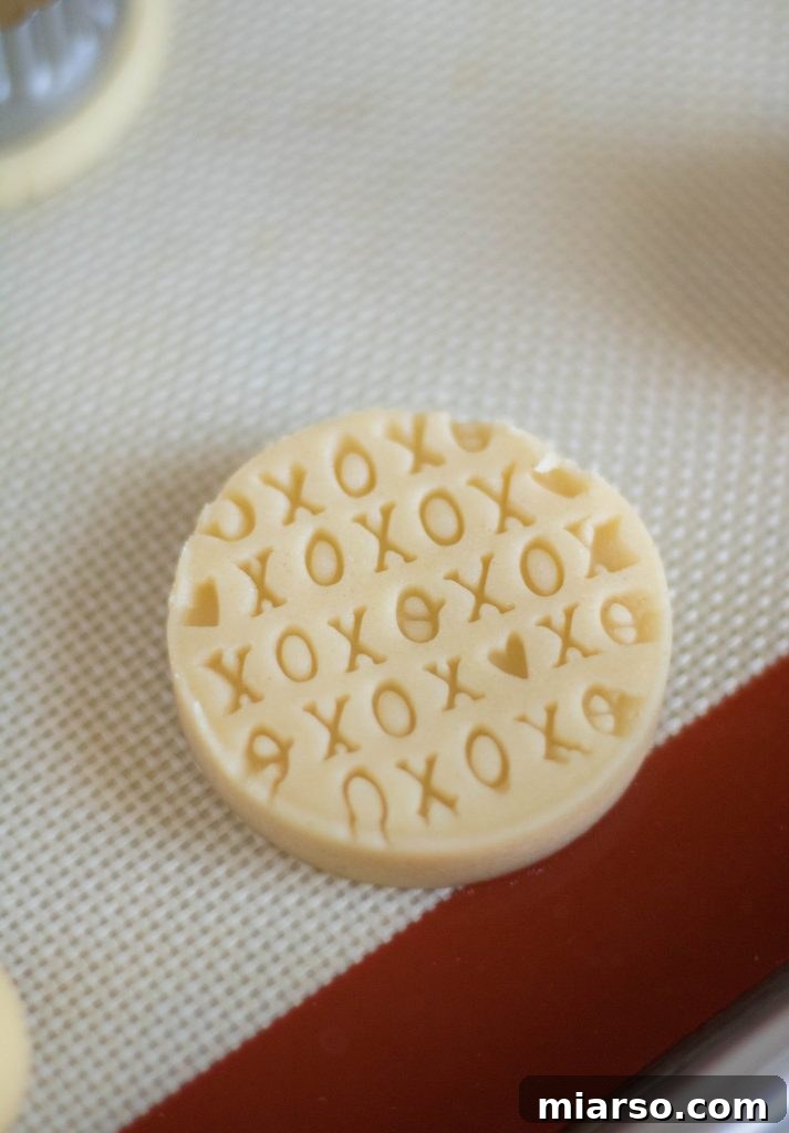 trimmed stamped shortbread cookies