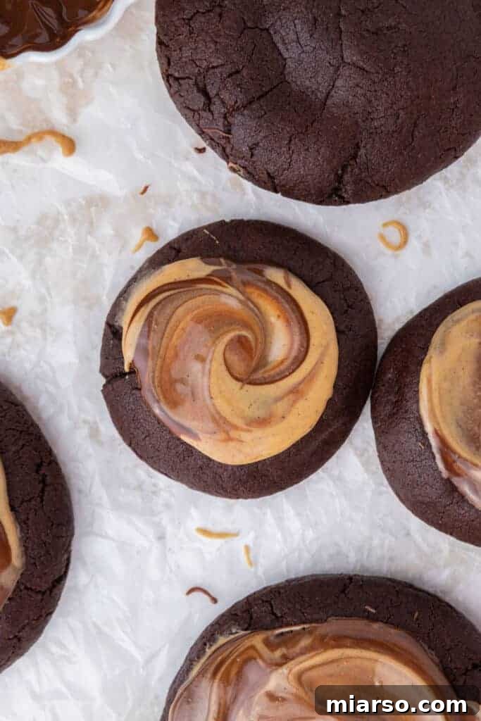 The Ultimate Peanut Butter Brownie Cookies 12 A small, mini-sized peanut butter brownie cookie, perfect for catering or smaller portions