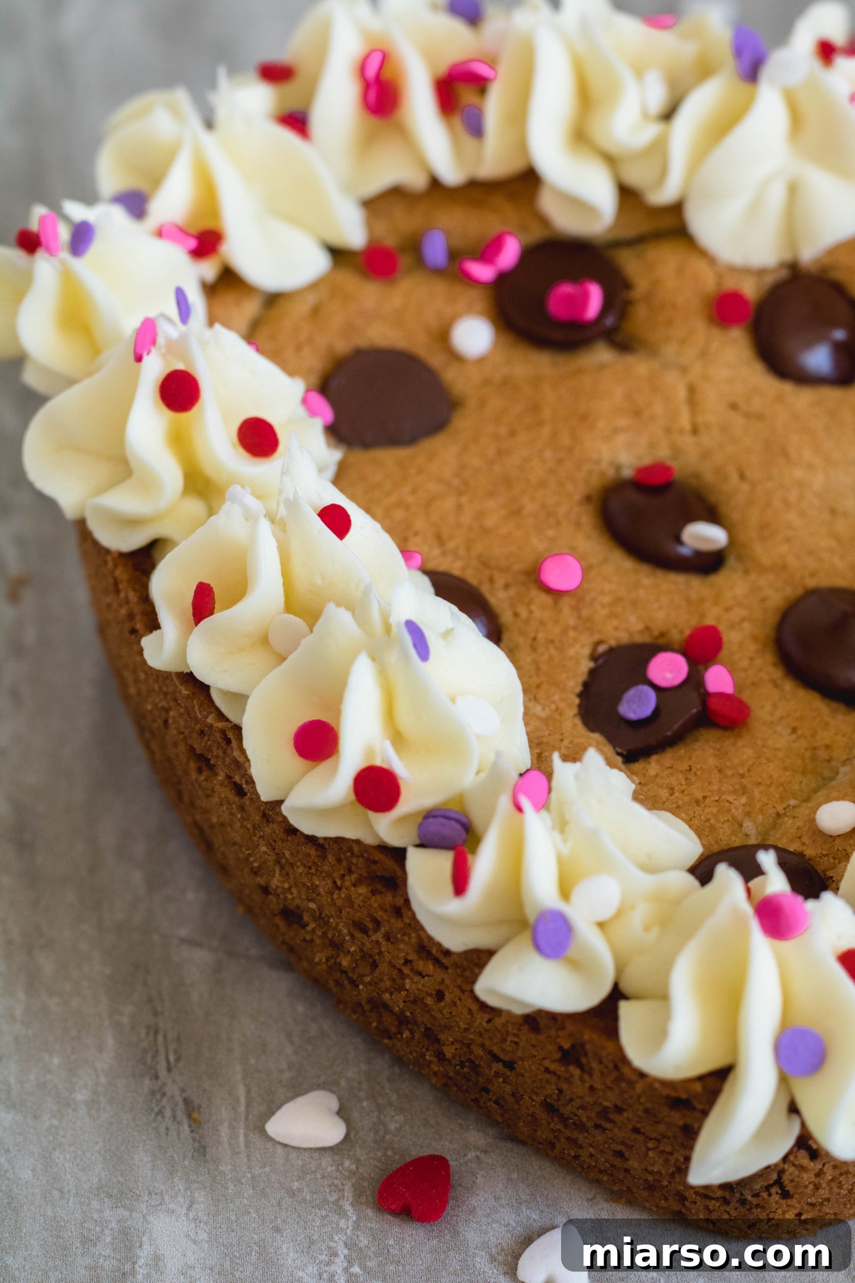 Valentines Day Heart Cookie Cake for Two 2 Heart Valentine's Day Cookie Cake (for two)