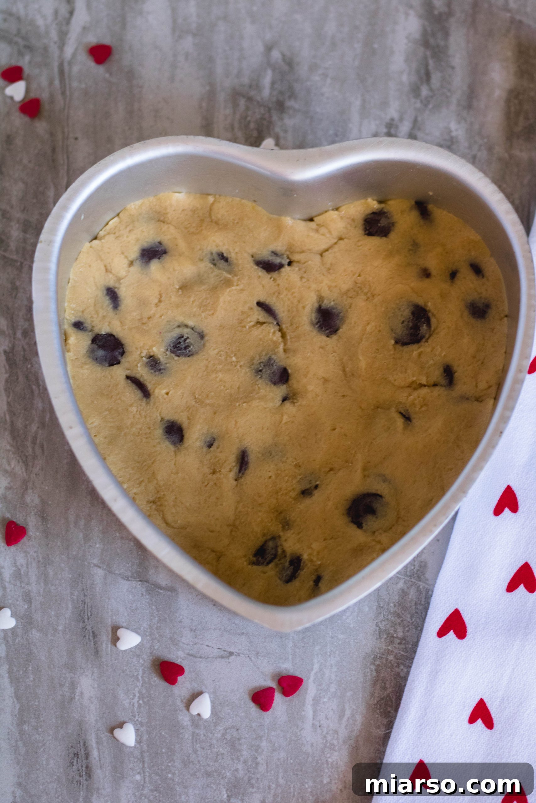 Valentines Day Heart Cookie Cake for Two 14 heart