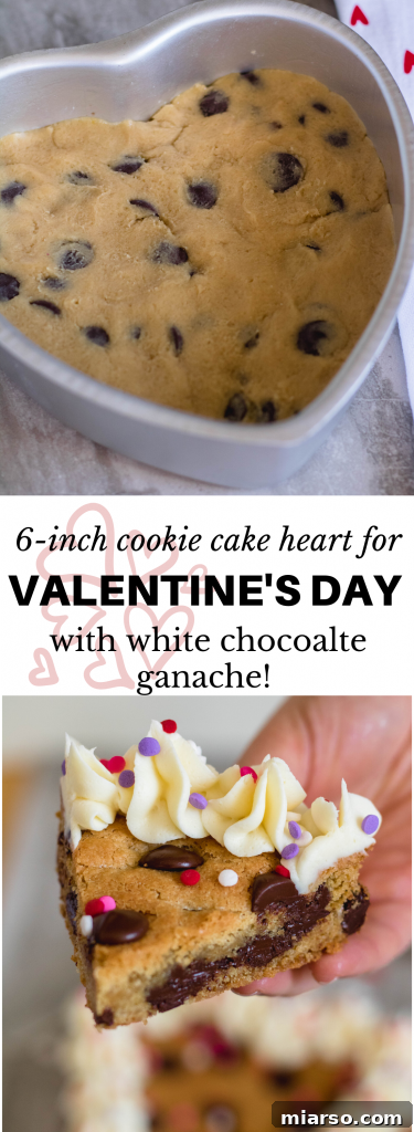 Valentines Day Heart Cookie Cake for Two 30 Heart Valentine's Day Cookie Cake