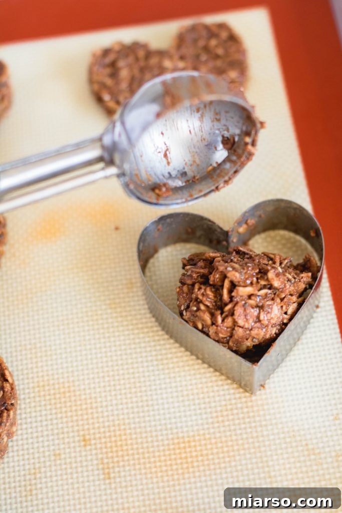 Heart valentine's healthy cookies