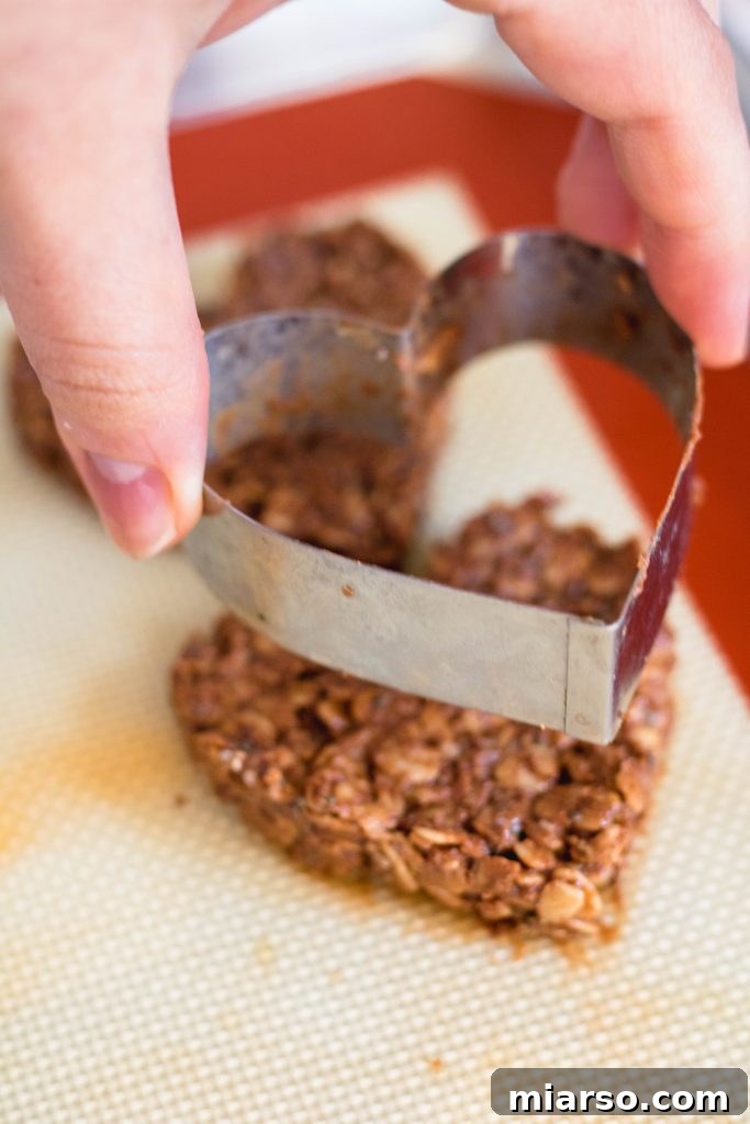 Heart valentine's healthy cookies