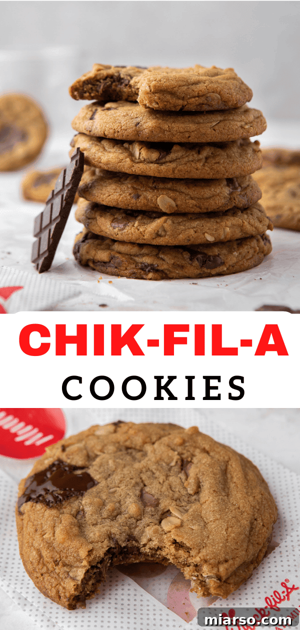 Another enticing image of a homemade Chick-fil-A cookie, perfect for sharing.