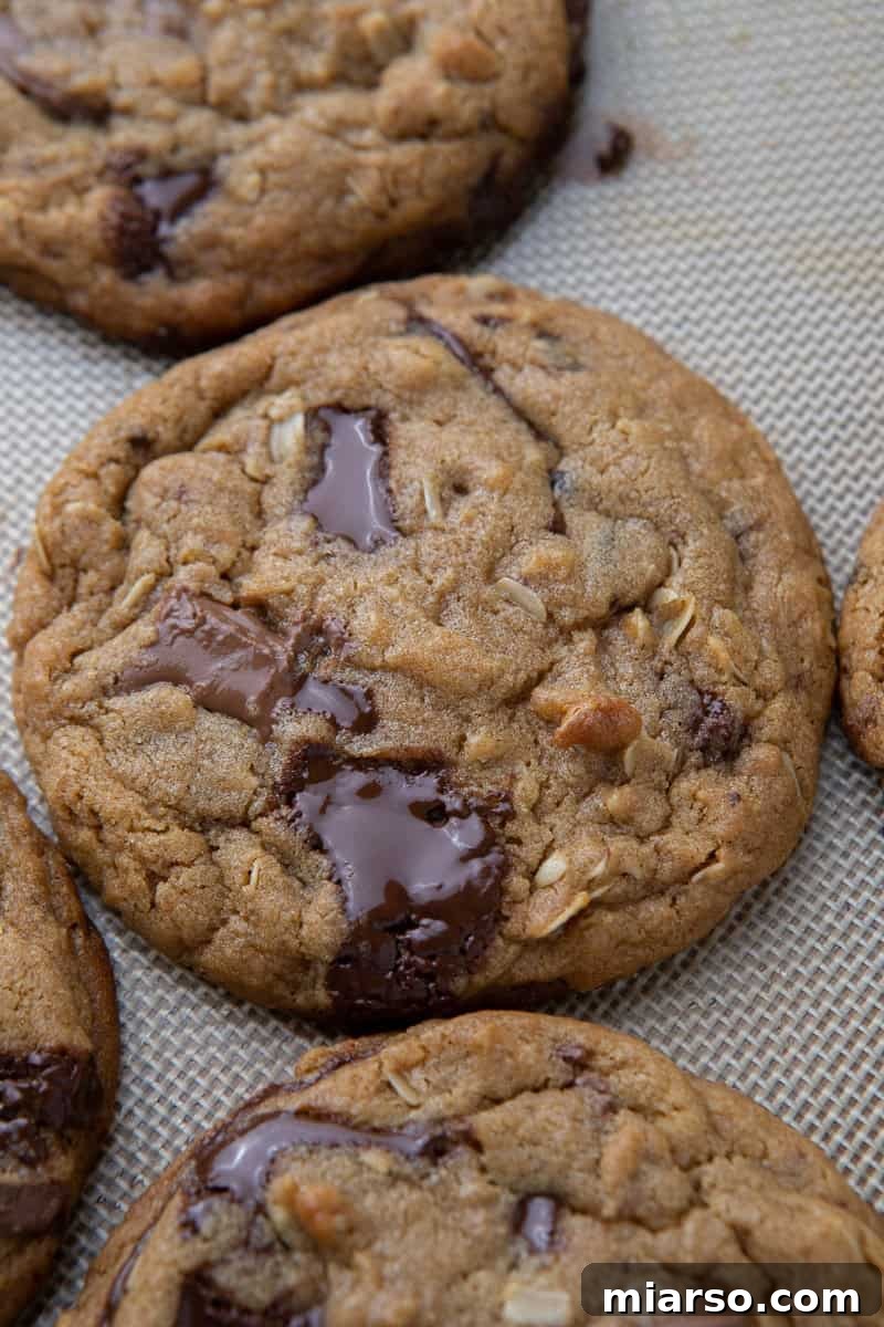 A beautiful plate of freshly baked copycat Chick-fil-A chocolate chip cookies, ready to be enjoyed.