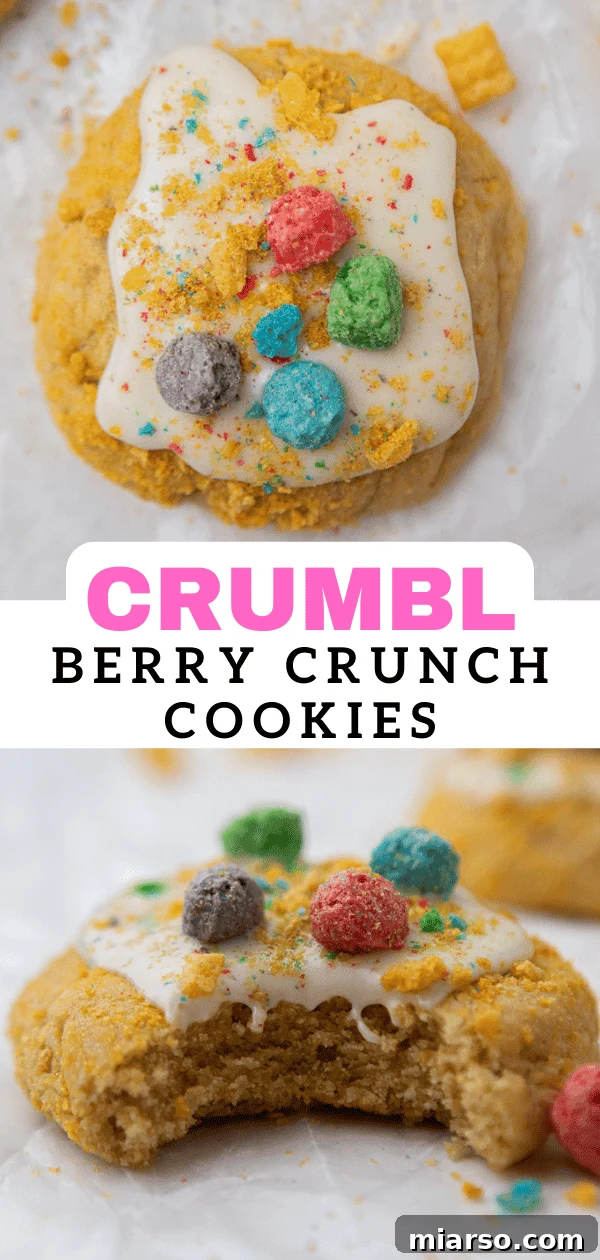 Homemade Crumbl Berry Crunch Cookie Perfection 17 Another enticing image of Berry Crunch Cookies, ideal for social sharing.