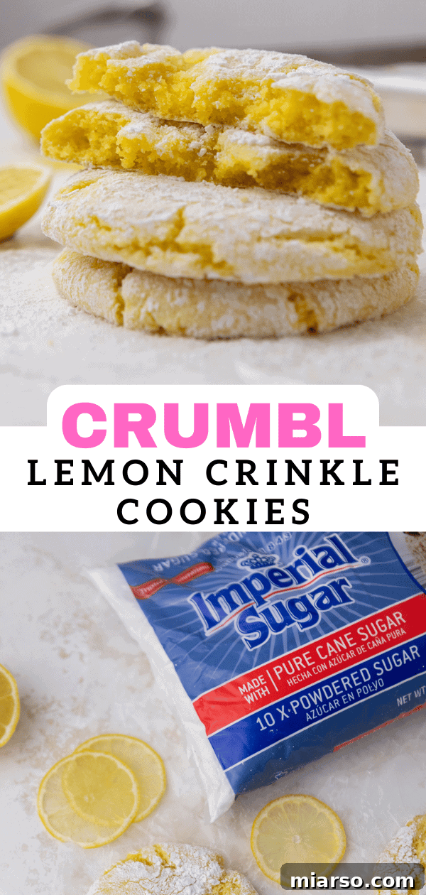 Perfectly Crinkled Lemon Cookies with Cake Mix 16 Crumbl lemon crinkle cookies